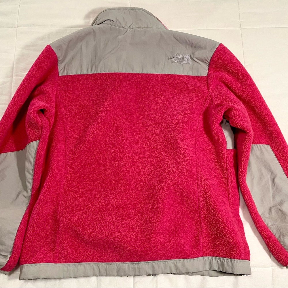 The North Face Kids' Pink and Gray Fleece Jacket - Picture 5 of 6